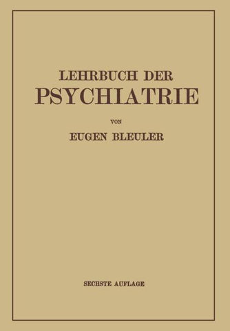 Lehrbuch der Psychiatrie