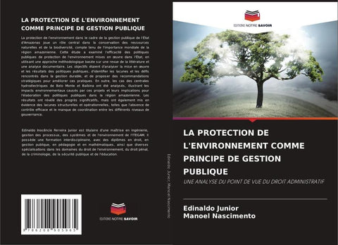 LA PROTECTION DE L'ENVIRONNEMENT COMME PRINCIPE DE GESTION PUBLIQUE