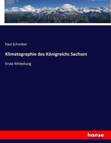 Klimatographie des Königreichs Sachsen