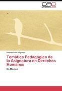 Temática Pedagógica de la Asignatura en Derechos Humanos
