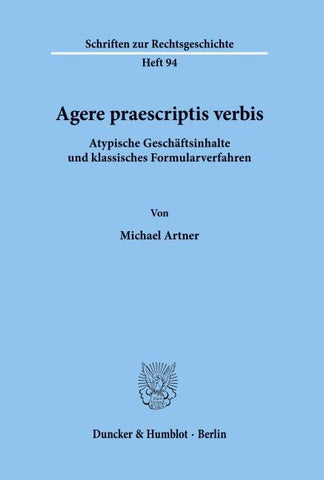 Agere praescriptis verbis.