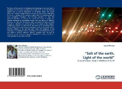 "Salt of the earth, Light of the world"