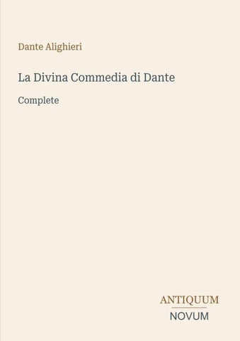 La Divina Commedia di Dante