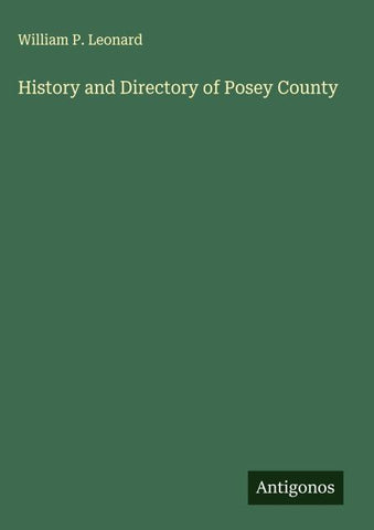 History and Directory of Posey County