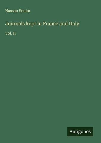 Journals kept in France and Italy