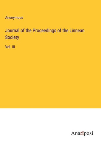 Journal of the Proceedings of the Linnean Society