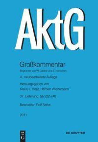 Aktiengesetz / §§ 222-240