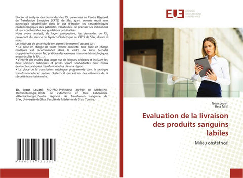 Evaluation de la livraison des produits sanguins labiles