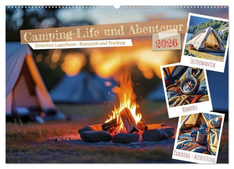 Camping-Life und Abenteuer (Wandkalender 2026 DIN A2 quer), CALVENDO Monatskalender