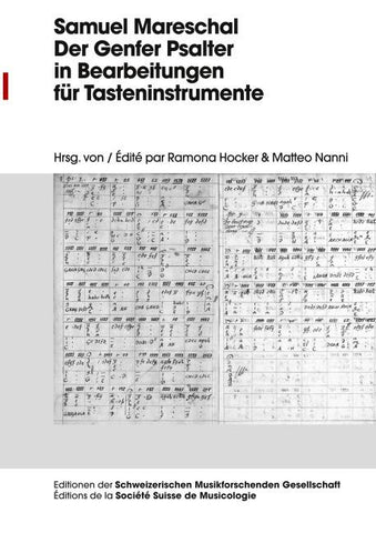 Samuel Mareschal – Der Genfer Psalter in Bearbeitungen für Tasteninstrumente