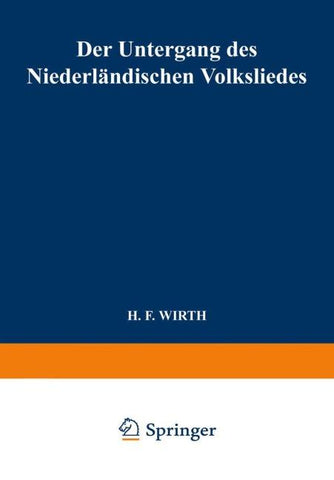 Der Untergang des Niederländischen Volksliedes