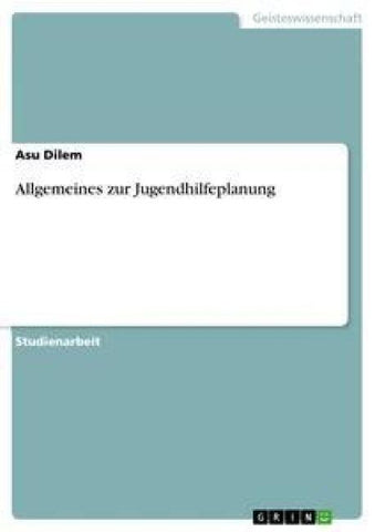 Allgemeines zur Jugendhilfeplanung