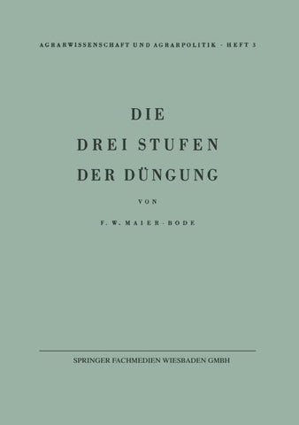 Die drei Stufen der Düngung