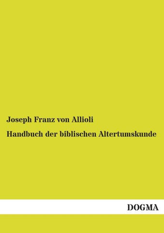 Handbuch der biblischen Altertumskunde