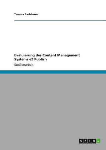 Evaluierung des Content Management Systems eZ Publish
