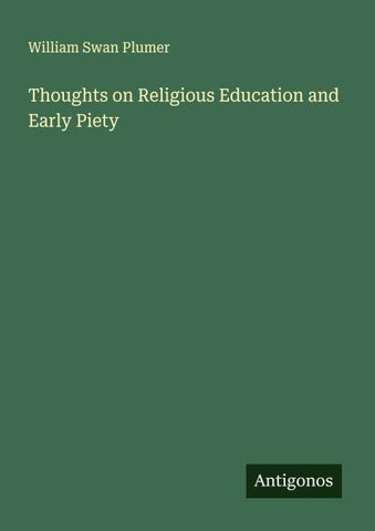 Thoughts on Religious Education and Early Piety