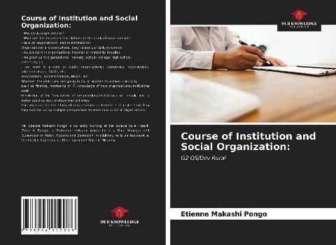 Course of Institution and Social Organization: