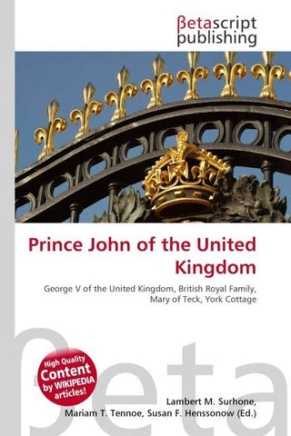 Prince John of the United Kingdom