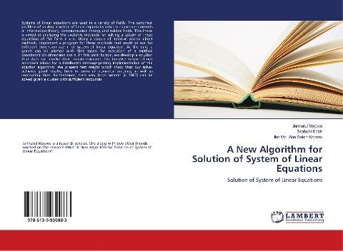 A New Algorithm for Solution of System of Linear Equations