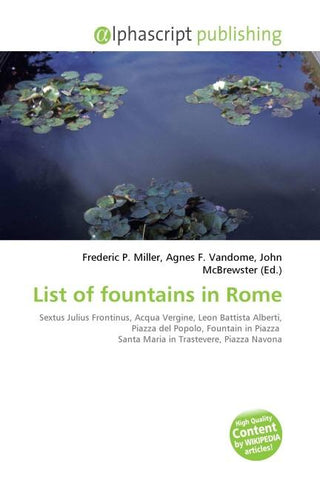 List of fountains in Rome