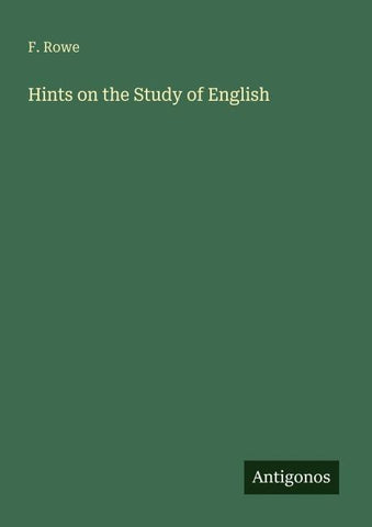 Hints on the Study of English