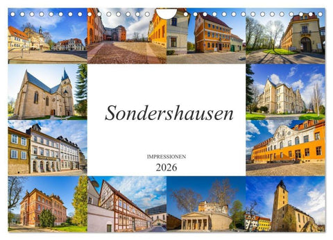 Sondershausen Impressionen (Wandkalender 2026 DIN A4 quer), CALVENDO Monatskalender