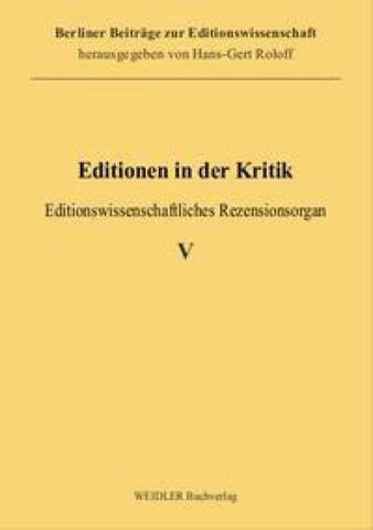 Editionen in der Kritik 5