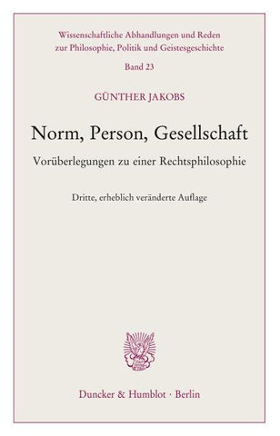 Norm, Person, Gesellschaft.