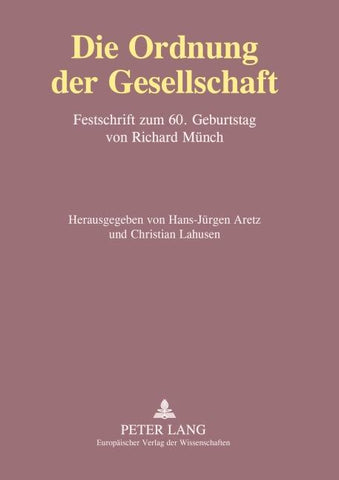 Die Ordnung der Gesellschaft