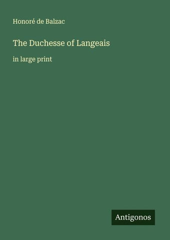 The Duchesse of Langeais