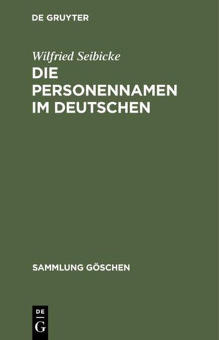 Die Personennamen im Deutschen
