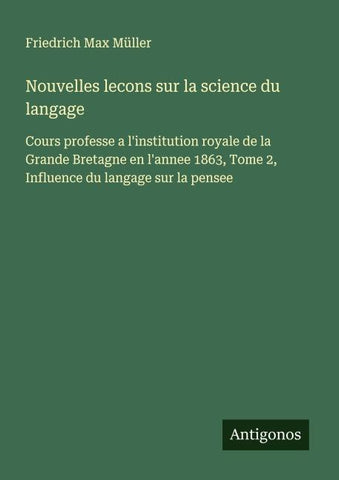 Nouvelles lecons sur la science du langage