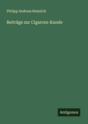 Beiträge zur Cigarren-Kunde