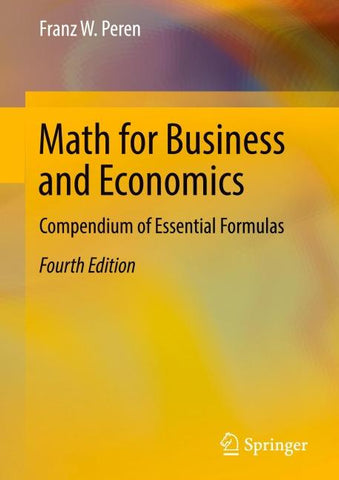 Math for Business and Economics