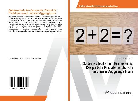Datenschutz im Economic Dispatch Problem durch sichere Aggregation