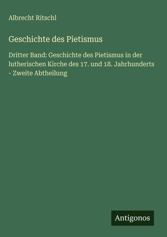 Geschichte des Pietismus