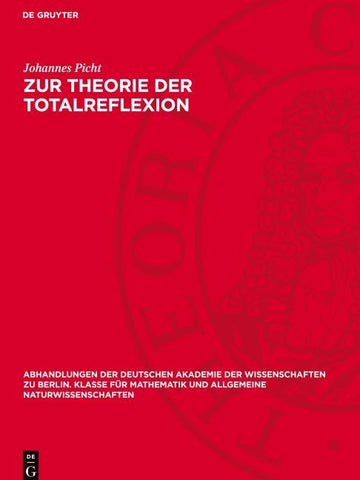 Zur Theorie der Totalreflexion