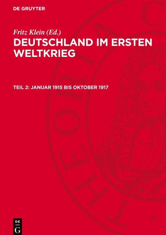 Januar 1915 bis Oktober 1917