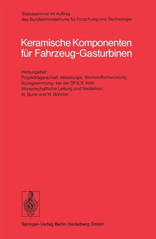 Keramische Komponenten für Fahrzeug-Gasturbinen