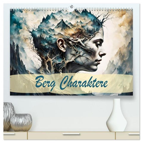 Berg Charaktere (hochwertiger Premium Wandkalender 2026 DIN A2 quer), Kunstdruck in Hochglanz