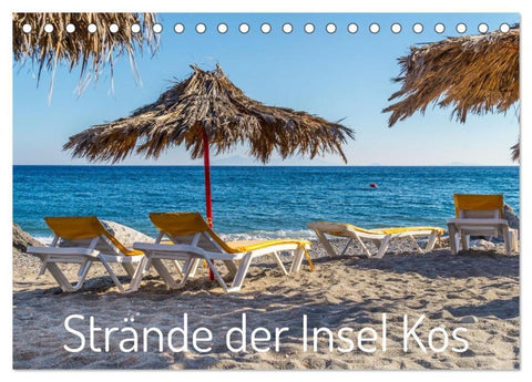 Strände der Insel Kos (Tischkalender 2026 DIN A5 quer), CALVENDO Monatskalender