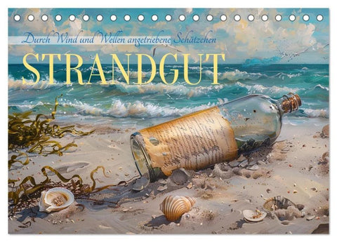 Strandgut (Tischkalender 2026 DIN A5 quer), CALVENDO Monatskalender