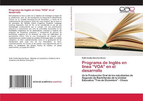 Programa de Inglés en línea "VOA" en el desarrollo