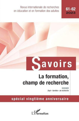 La formation, champ de recherche