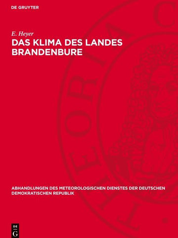 Das Klima des Landes Brandenbure