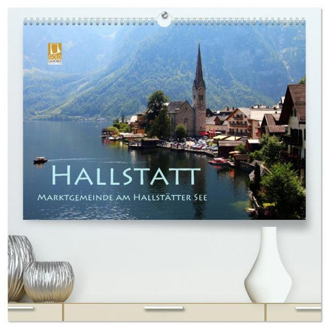 Hallstatt, Marktgemeinde am Hallstätter See (hochwertiger Premium Wandkalender 2026 DIN A2 quer), Kunstdruck in Hochglanz