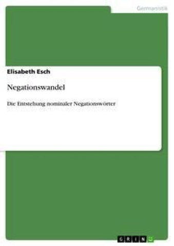 Negationswandel