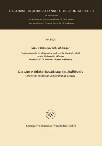 Die wirtschaftliche Entwicklung des Stoffdrucks