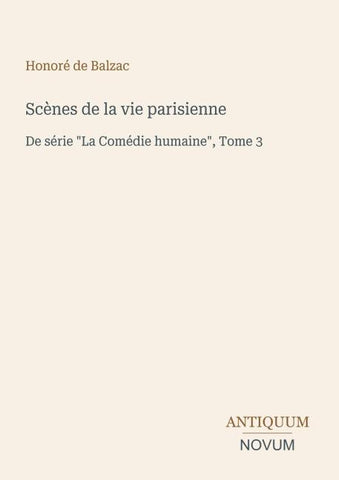 Scènes de la vie parisienne