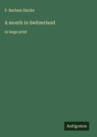 A month in Switzerland